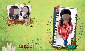 童年儿童周岁纪念相册PSD模板