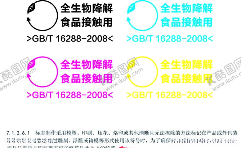 编号：44630404220319121979【酷图网】源文件下载-全生物降解标识