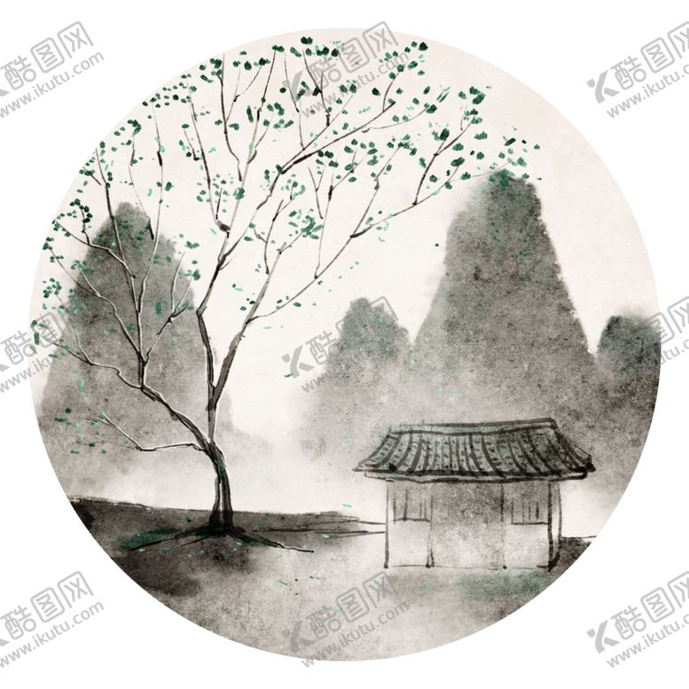 编号：77496406232211543427【酷图网】源文件下载-水墨山水