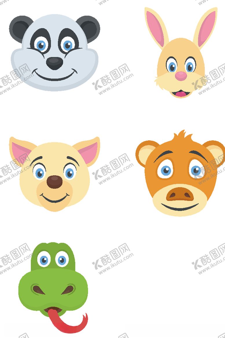 编号：53401109290903146247【酷图网】源文件下载-动物头像图标