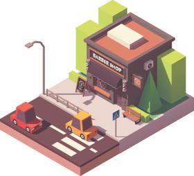 卡通城市建筑