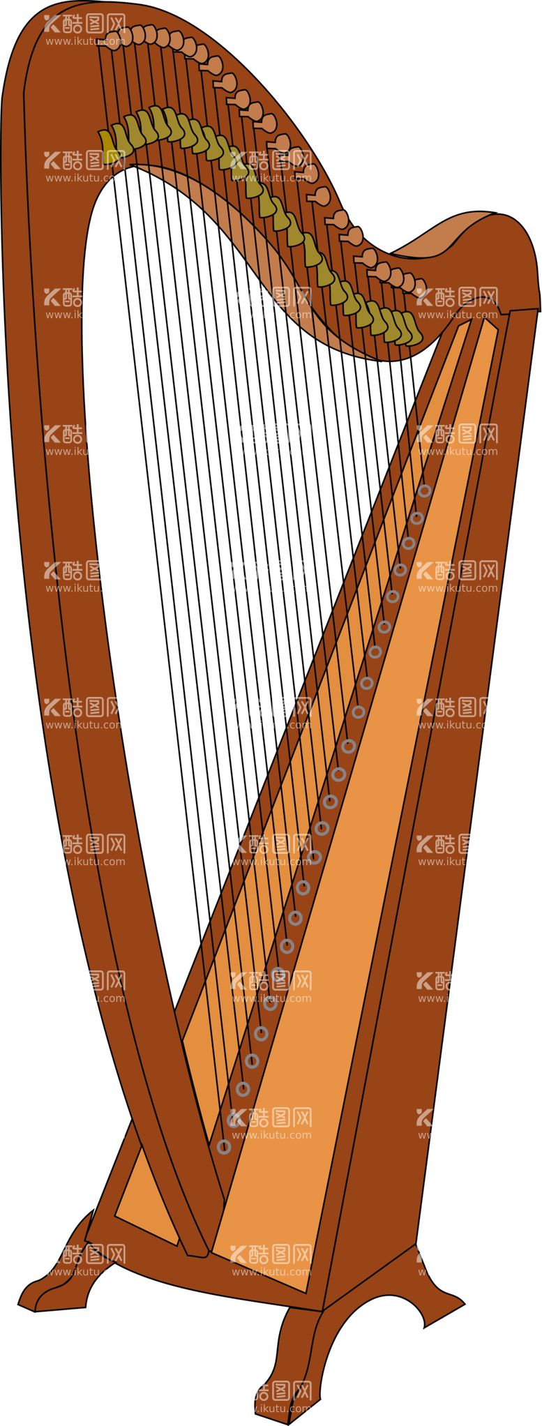 编号：43675112210917397494【酷图网】源文件下载-竖琴