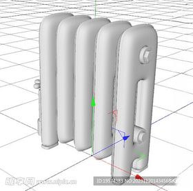 C4D模型暖气片