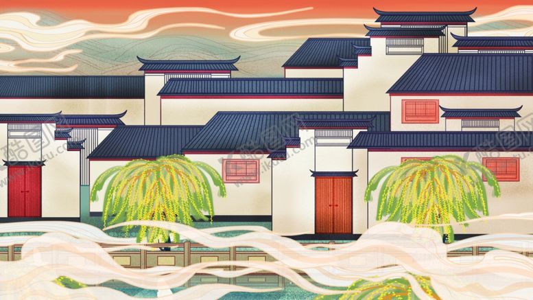 编号：57069705100712124486【酷图网】源文件下载-城市国潮海报