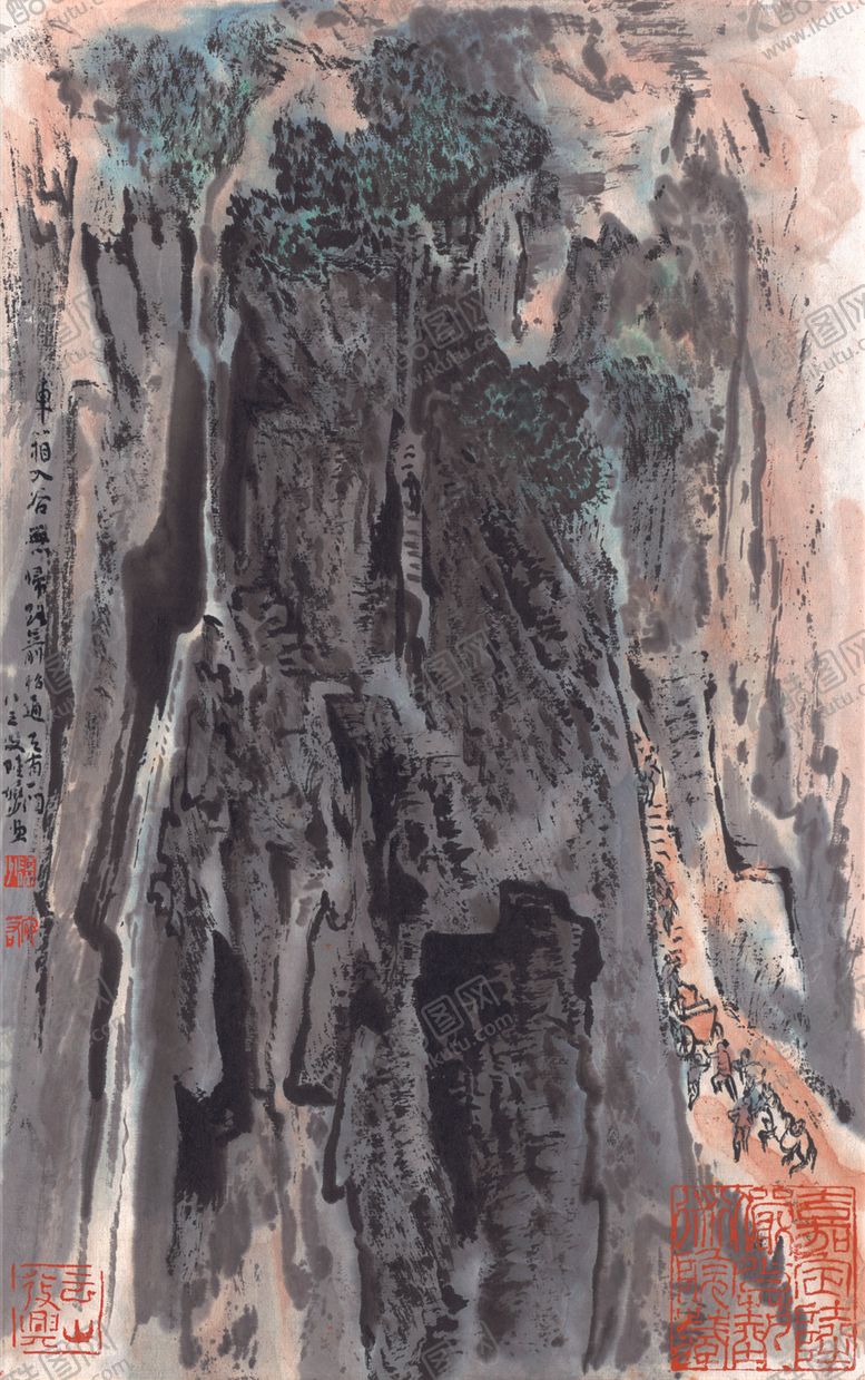 编号：37083210231653035371【酷图网】源文件下载-水墨传统国画山水