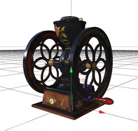 C4D模型咖啡研磨器