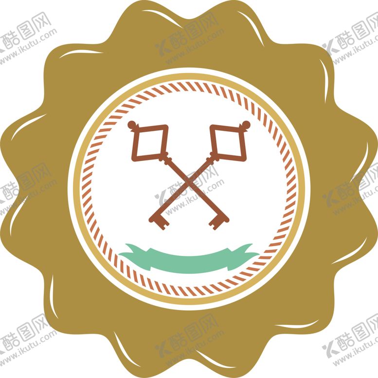 编号：25098705122204379526【酷图网】源文件下载-欧式花纹标签