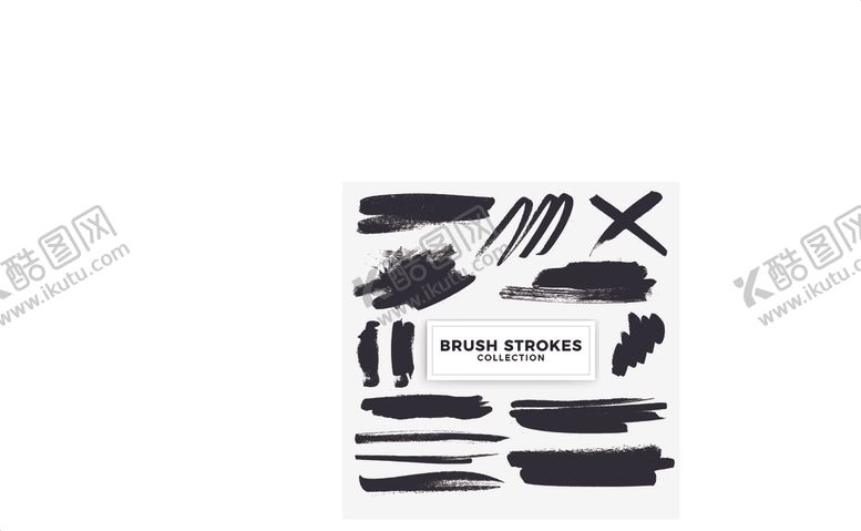 编号：79902009161740561484【酷图网】源文件下载-毛笔笔触墨迹素材