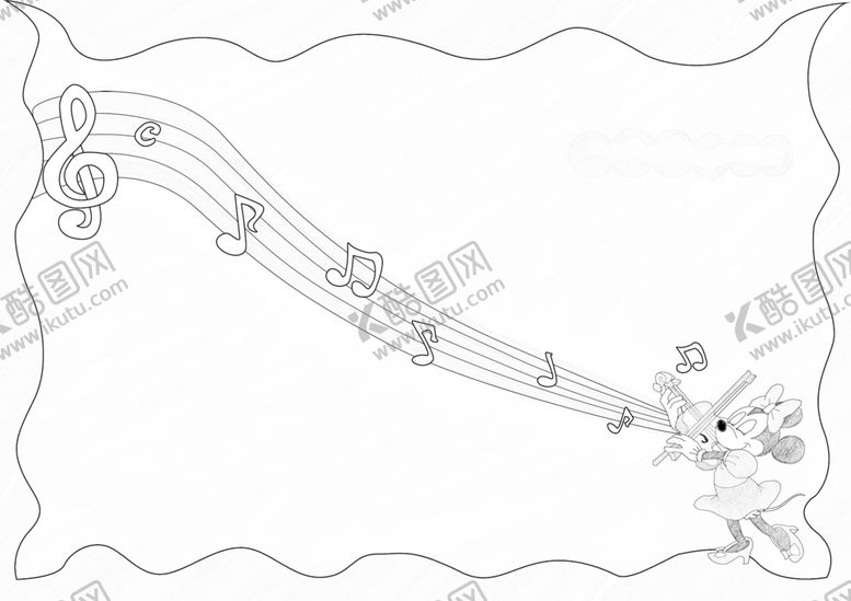 编号：88226210151420191885【酷图网】源文件下载-小学生手抄报黑白线稿