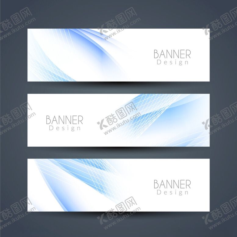 编号：38875411020935409872【酷图网】源文件下载-蓝白渐变横幅设计模板