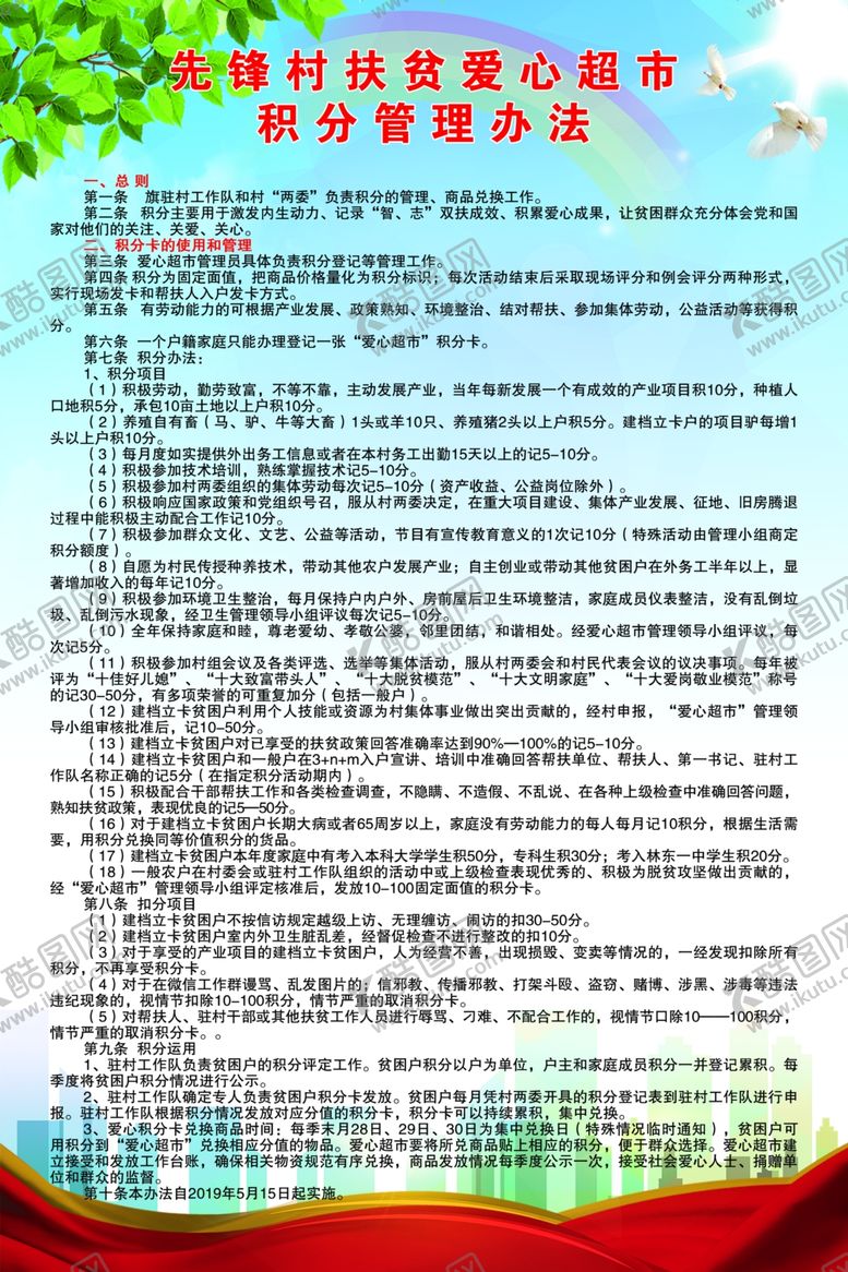 编号：88915807060217016995【酷图网】源文件下载-积分管理办法