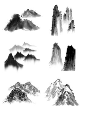 山水画免抠