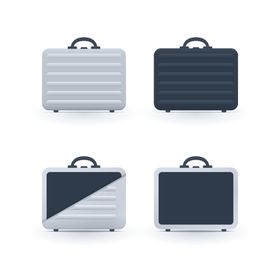 图标回形针公交车线条