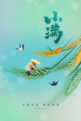 小满素材节气宣传