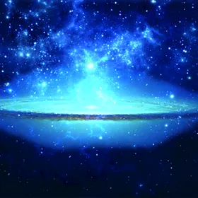 创意星空合成海报图片球蓝色外