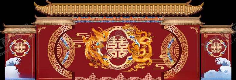 编号：76187302270329299507【酷图网】源文件下载-红色中式背景