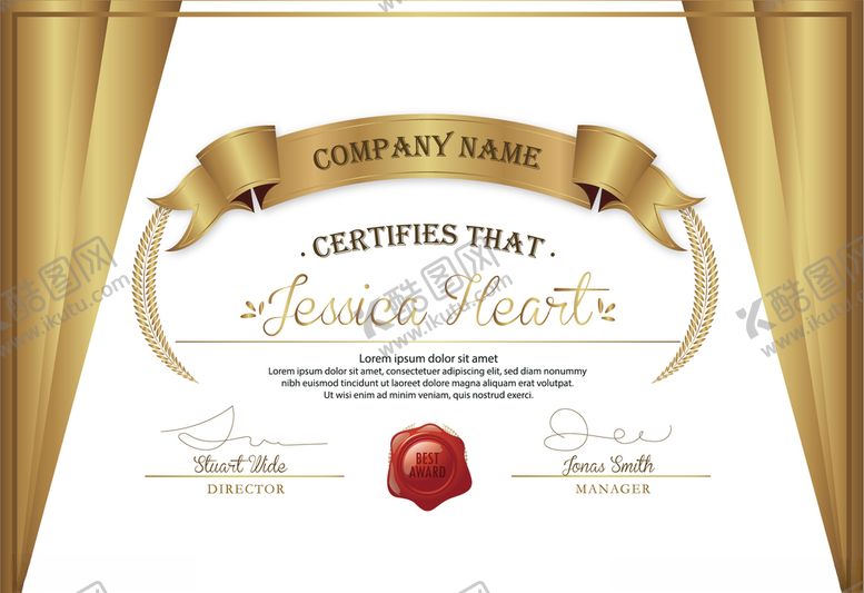 编号：39259710300758473934【酷图网】源文件下载-证书