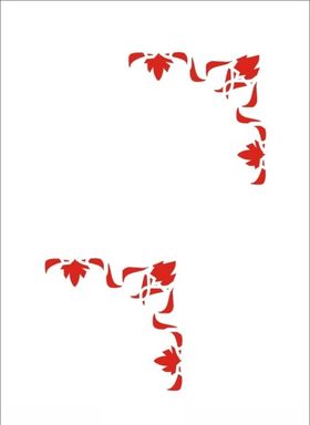 传统镂空角花