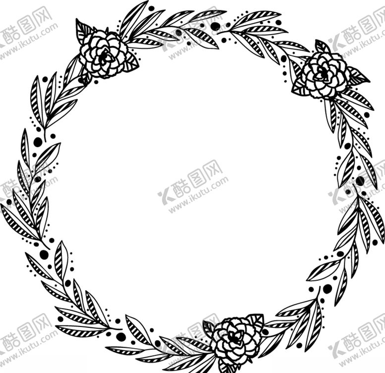 编号：69407010031259057089【酷图网】源文件下载-花环边框