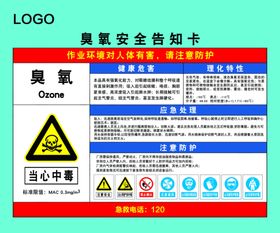 臭氧安全告知卡