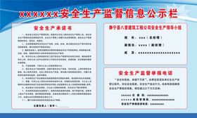 安全生产监督信息公示栏