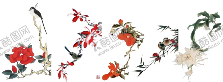 编号：63370906251959446444【酷图网】源文件下载-素材中国风油墨画花香