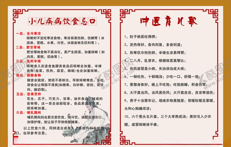 编号：37993309181746419545【酷图网】源文件下载-中医育儿歌