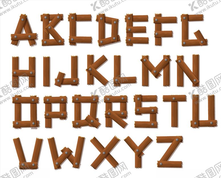编号：62034610090852366607【酷图网】源文件下载-卡通字母