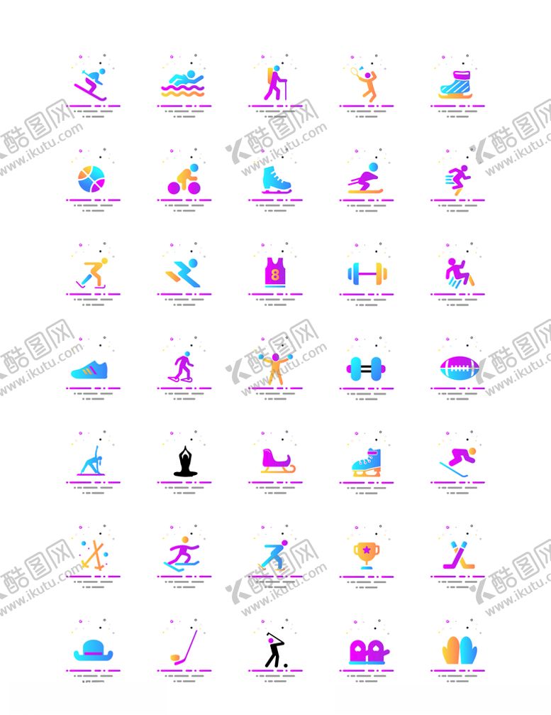 编号：95047907130120556020【酷图网】源文件下载-运动图标
