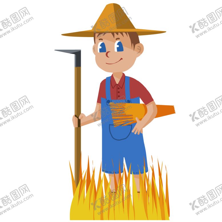 编号：61220111010505306418【酷图网】源文件下载-农民