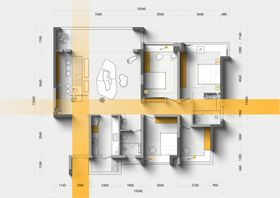 现代简约风白色置物架设计