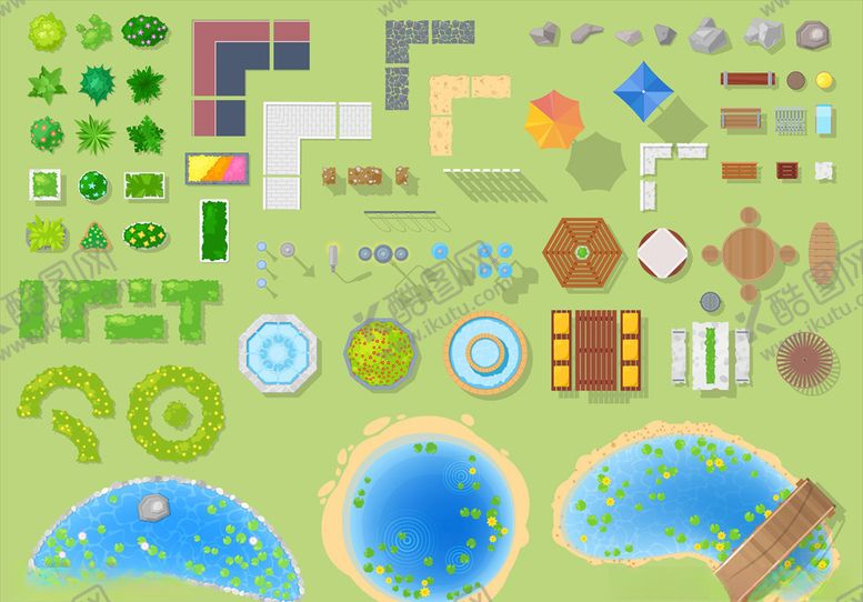 编号：69813910301242325802【酷图网】源文件下载-花园元素