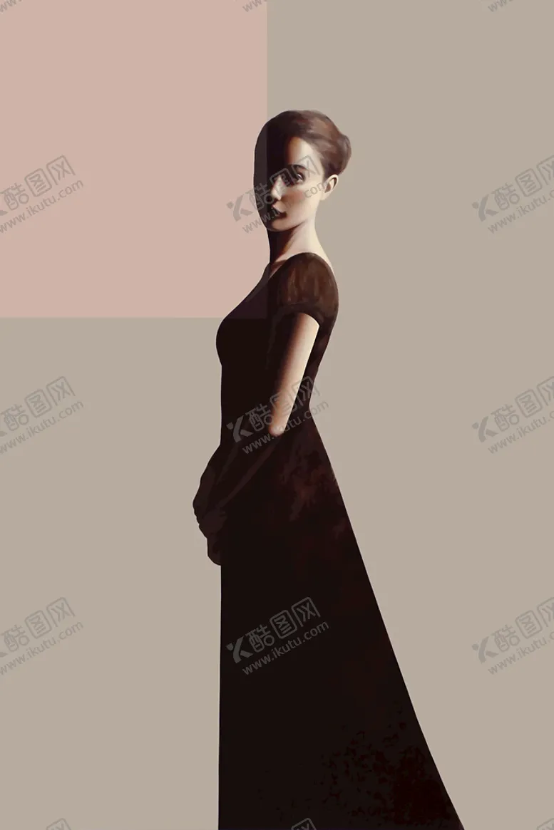 编号：78192009192231510618【酷图网】源文件下载-人物艺术美女装饰画