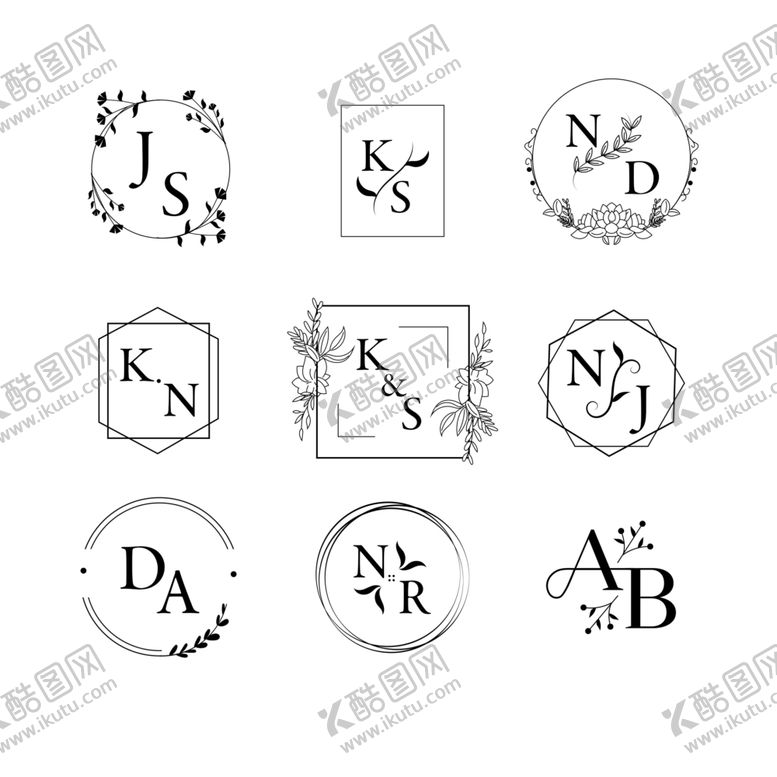 编号：69577709260021126730【酷图网】源文件下载-婚礼LOGO图片