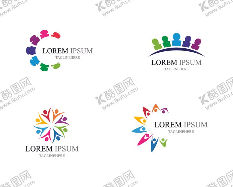 编号：62561610031607345417【酷图网】源文件下载-抽象人物图标