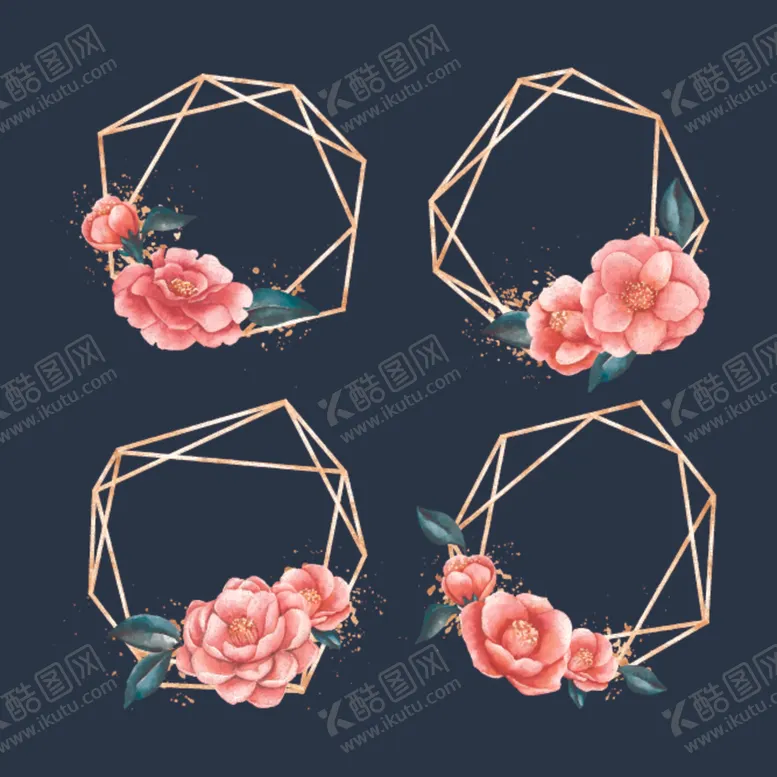 编号：15243410031855495152【酷图网】源文件下载-鲜花边框