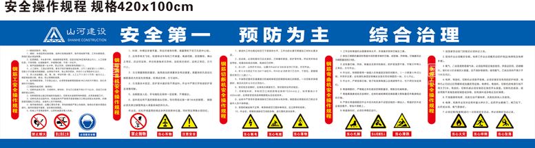 编号：63438011301251234639【酷图网】源文件下载-工地安全  展板