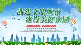 文明城市创建海报标语