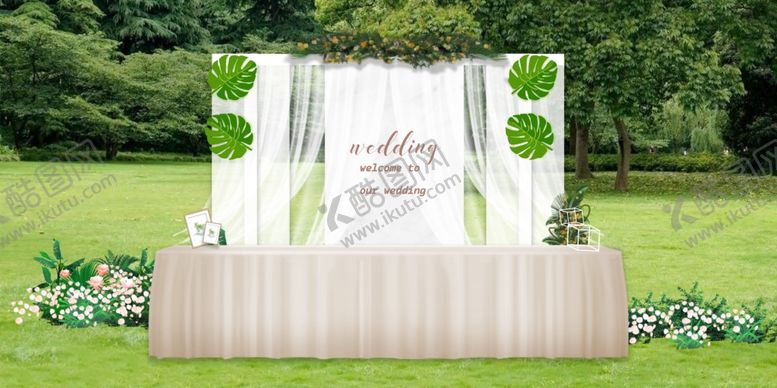 编号：49374310310045099049【酷图网】源文件下载-森系几何婚礼