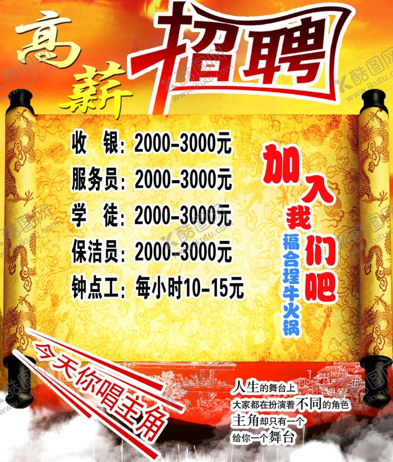 编号：28458609221005456778【酷图网】源文件下载-招聘