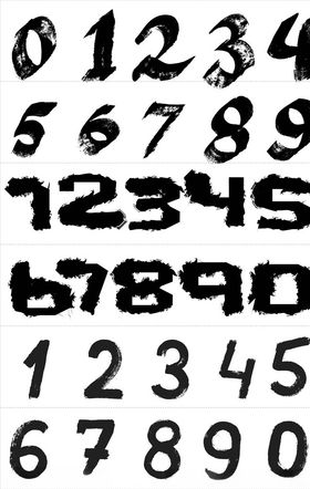卡通数字