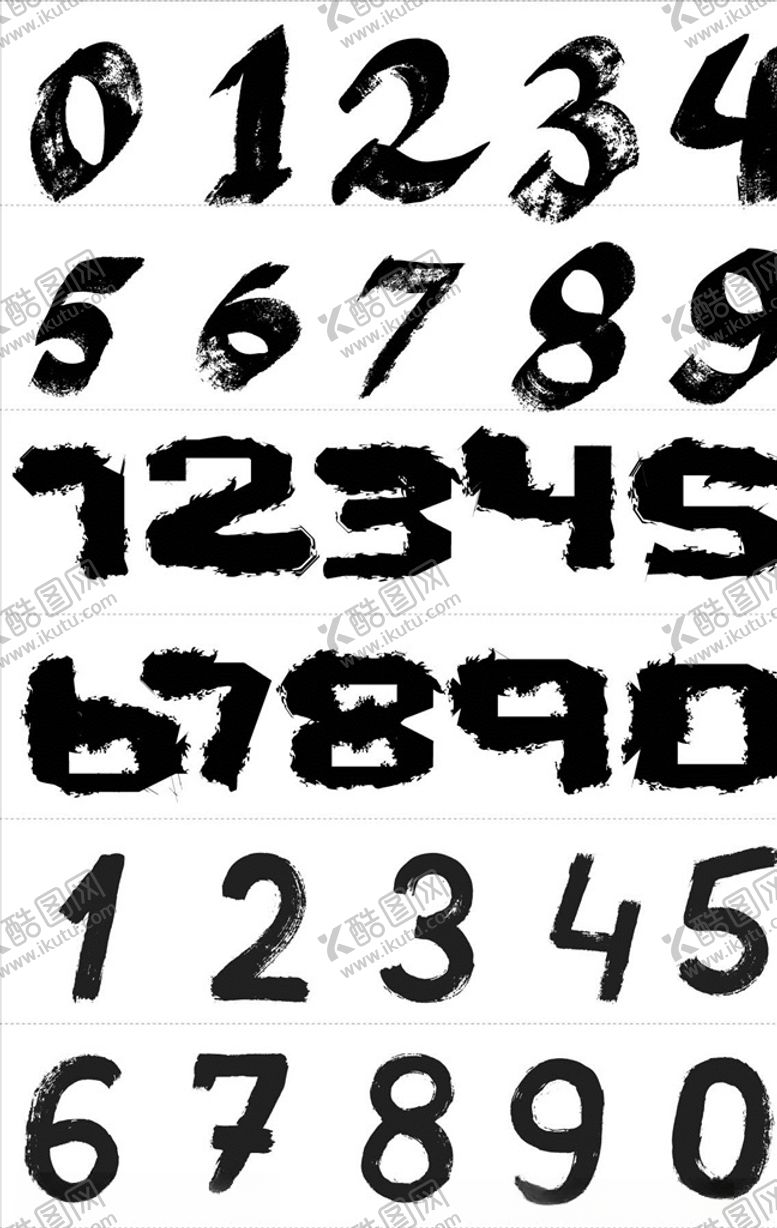 编号：49158605092204566543【酷图网】源文件下载-卡通数字