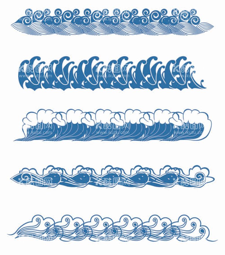 编号：32463912041839516121【酷图网】源文件下载-海浪纹