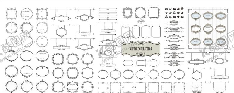 编号：39630910282331368225【酷图网】源文件下载-欧式边框花纹