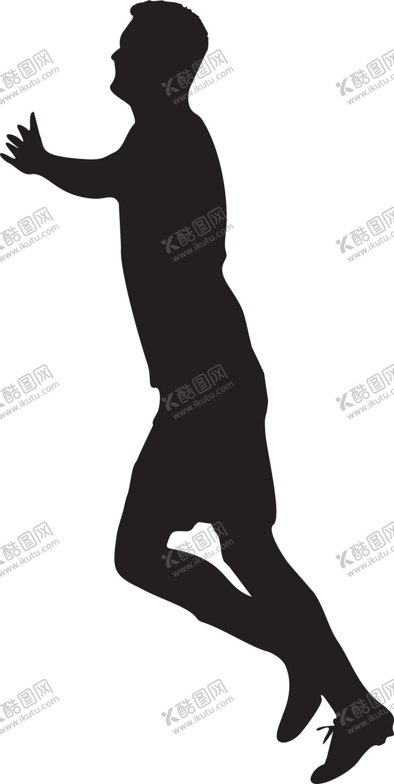 编号：92404004170609213884【酷图网】源文件下载-运动员剪影