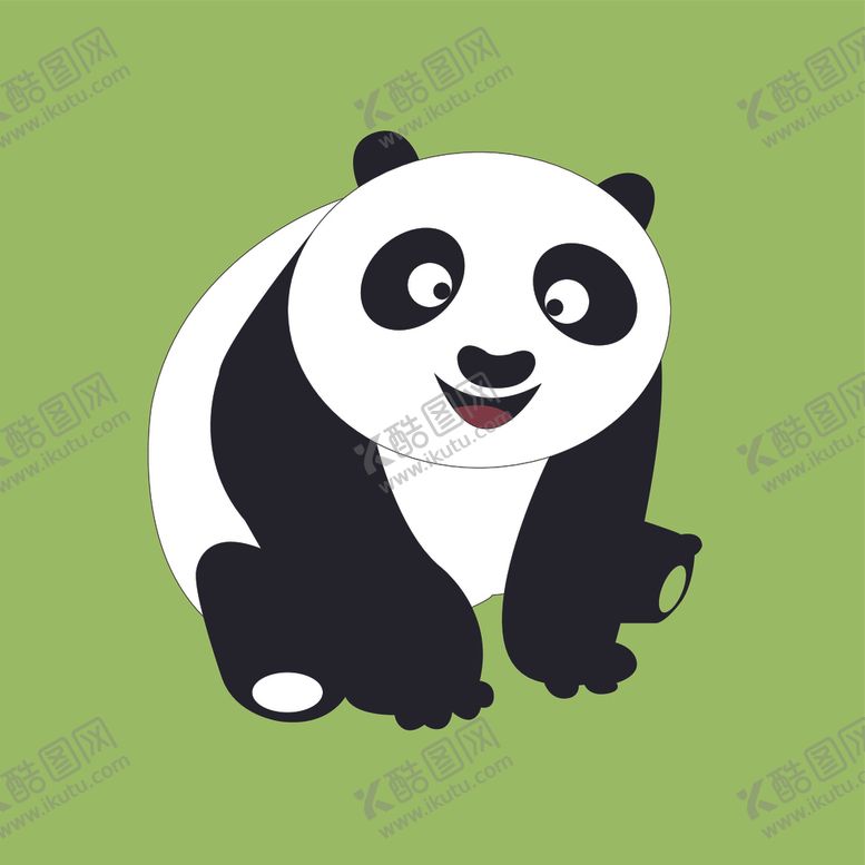编号：25404504180813501236【酷图网】源文件下载-矢量卡通熊猫