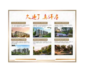 背景板人物楼房照片