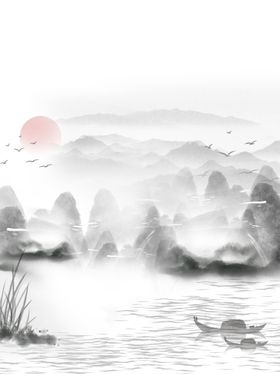 中国画  山水风景高清山水画