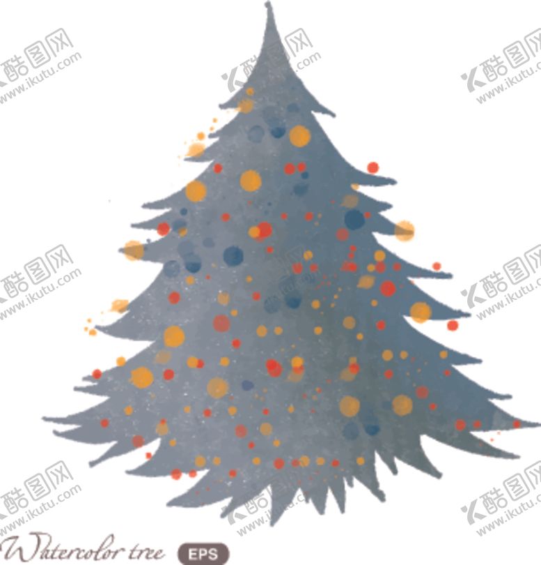 编号：90832210100402048643【酷图网】源文件下载-梦幻水彩植物树木插画