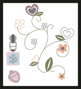 手绘花卉花朵